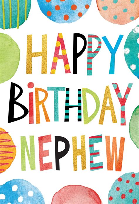 With blue mountain, it's easy to send birthday wishes to your nieces and nephews. Birthday Nephew Card Text And Circles