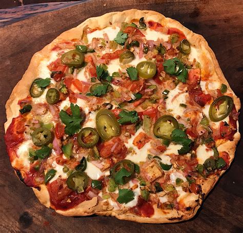 [homemade] salsa verde pizza r food