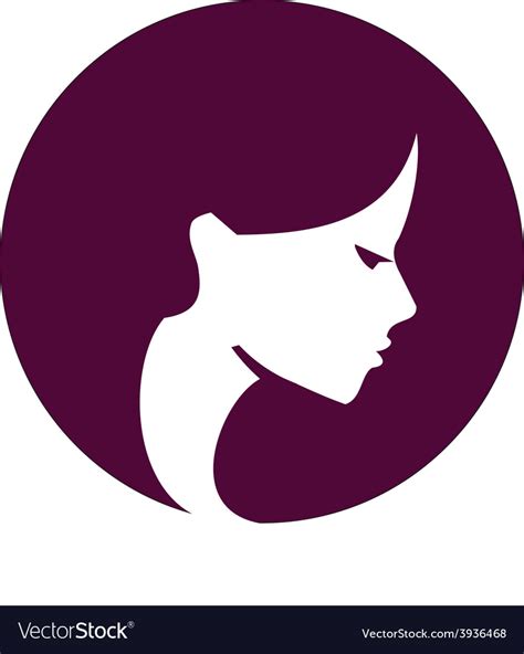 Beautiful Girl Logo Design Template Spa Royalty Free Vector