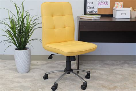 Modern Office Chair Yellow Bosschair