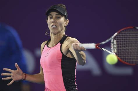 Buzarnescu loses the point with a forehand unforced error. Mihaela Buzarnescu - Qatar WTA Total Open in Doha 02/16/2018