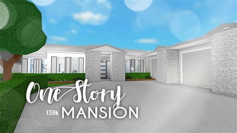 Bloxburg House One Story Mansion