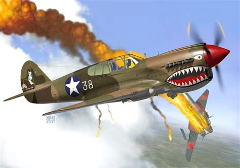 Military Aircraft Curtiss P 40 Warhawk Warplane Hd Wallpaper Peakpx