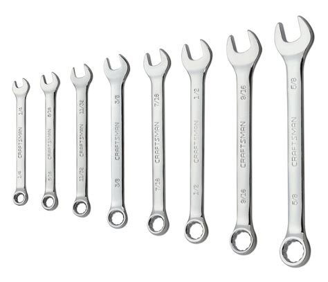 Craftsman 8 Pc 12 Point Combination Wrench Set