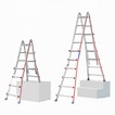 Scaletta doppia in alluminio multiposizione: scaletta semplice, doppia ...