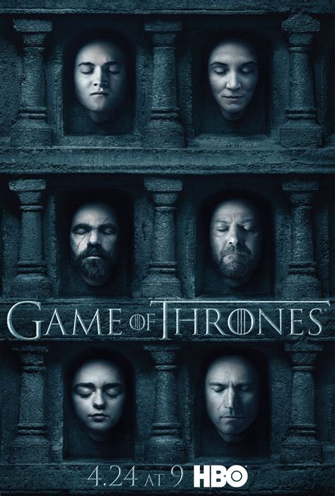 Poster Game Of Thrones Saison 6 Hall Of Faces