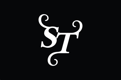 Monogram St Logo V2 Graphic By Greenlines Studios · Creative Fabrica