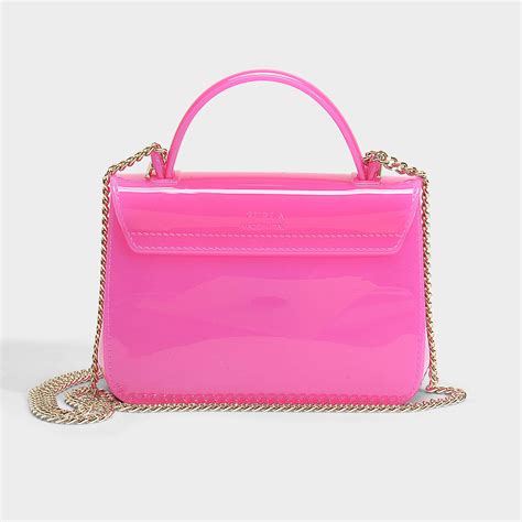 Furla Candy Meringa Mini Crossbody Bag In Fuchsia Pvc In Pink Lyst