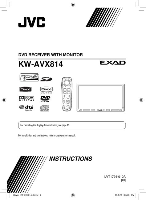 Jvc Kw Avx814ui Enkw Avx814 Ui User Manual Lvt1794 010a