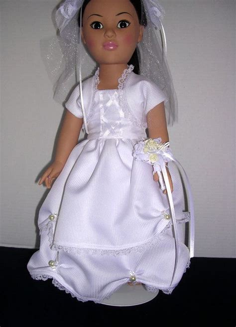 American Girl Doll Bridal Gown With Accessories Etsy Doll Clothes