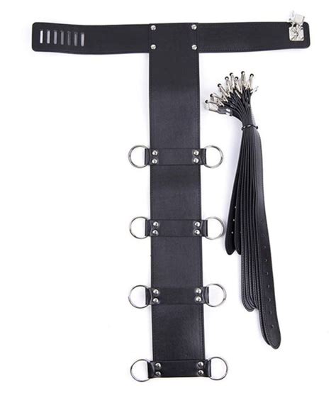 Leather Handcuffs Neck Sleeves Binding Back Tied Hands Bdsm Buy