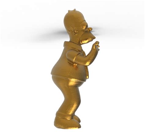Archivo OBJ Figura de Homer SimpsonDiseño de impresión en 3D para