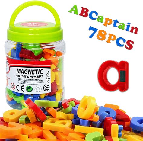 Abcaptain Magnetic Letters Numbers Alphabet Abc 123 Fridge Magnets