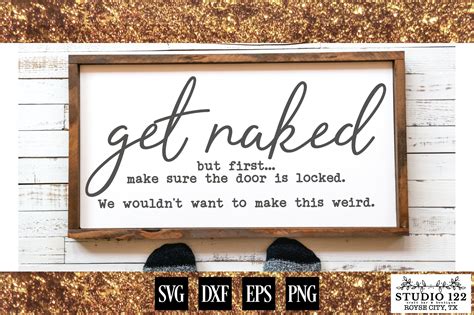 Get Naked Funny Bathroom Sign Svgs Design Bundles
