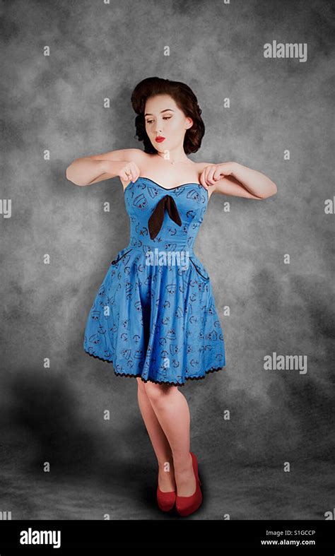 1950er Jahre Rockabilly Pinup Girl Stockfotografie Alamy