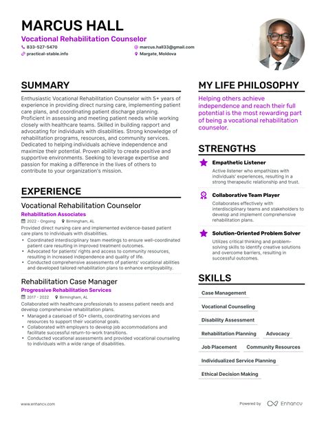 3 Vocational Rehabilitation Counselor Resume Examples And How To Guide