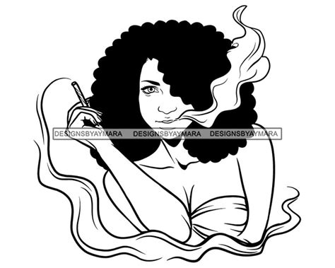 Sexy Woman Smoking Paper Cigar New Dope Logo Cigarette Hemp Etsy