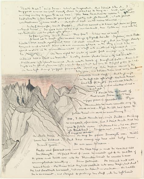 Jrr Tolkiens Original First Page For Lord Of The Rings 1937 Rlotr