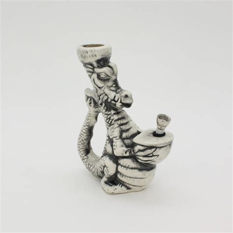 Ceramic Water Pipe Baby Dragon With Bowl Iai Corporation