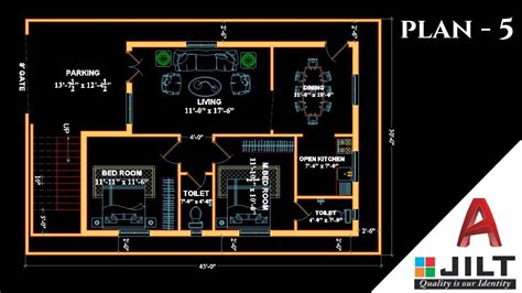 Making A Simple Floor Plan 5 In Autocad 2018 Youtube