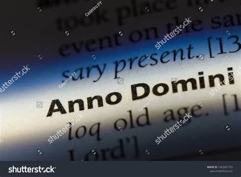 Anno Domini Word Dictionary Anno Domini Stock Photo 1065961733