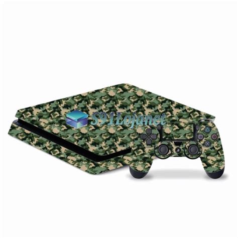 Skin Ps4 Slim Playstation 4 Slim Original Camuflado Verde S91lojanet