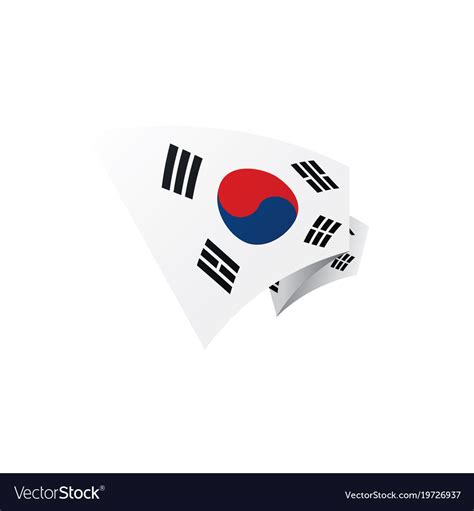 South Korean Flag Royalty Free Vector Image Vectorstock
