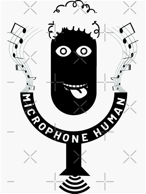 Microphone Mansongs Sung In The Shower Sticker For Sale By Nakavt
