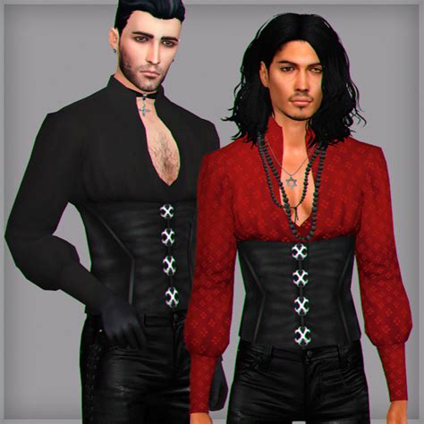 Enchanted Male Top Wistful Castle On Patreon Sims 4 Male Clothes