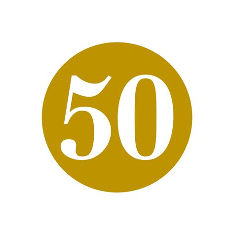 Golden 50th Png Hd Png Mart