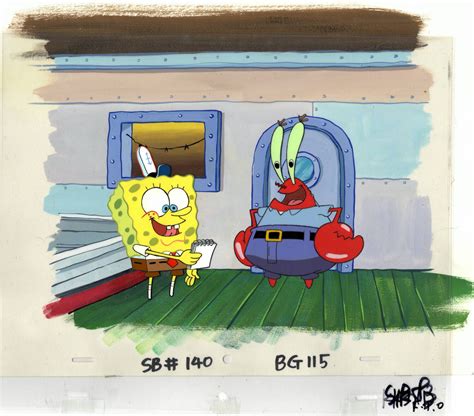 Spongebob Squarepants Original Production Background Cel Cell Animation