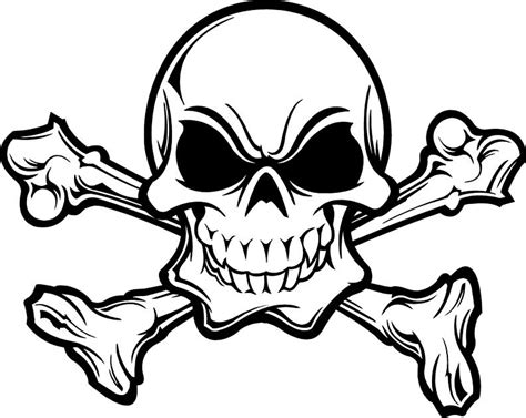 Skull Danger Free Dxf File For Free Download Vectors Art