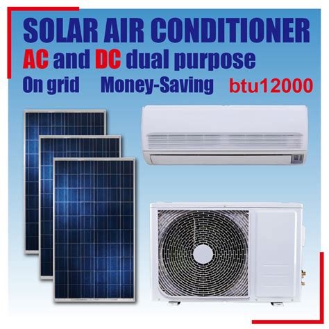 Acdc Dual Power Hybrid On Grid 12000btu Solar Air Conditioner China