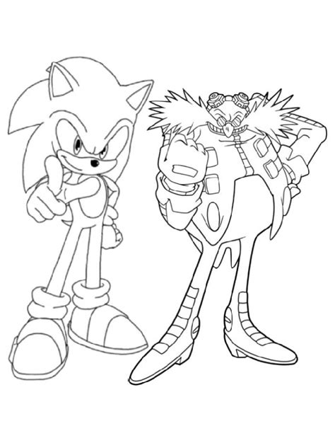 Sonic Coloring Pages Free Printable Sheets