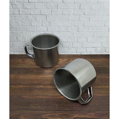 Mug Kecil Stainless 10 Pcs Cangkir Stainless Shopee Indonesia