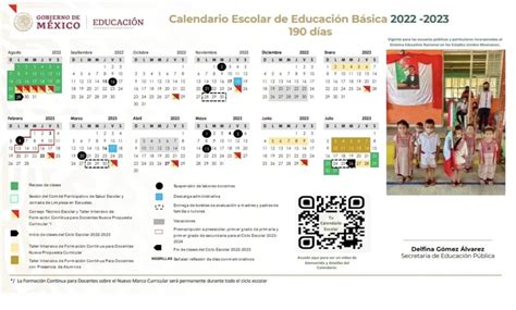 La Sep Publicó El Calendario Escolar 2022 2023