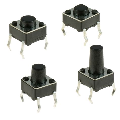 6x6mm Momentary Tactile Mini Miniature Push Button Switch Pcb Mounted