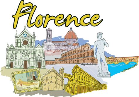 Florence Vector Doodle Royalty Free Stock Image Storyblocks