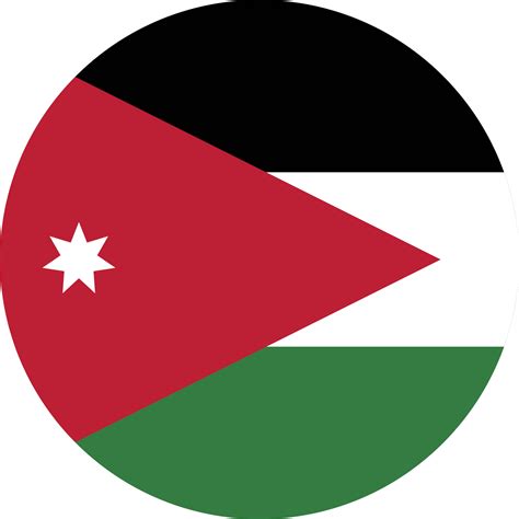 Bandeira De Círculo Da Jordânia 11571512 Png