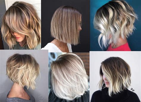 Balayage ombre short hair, color brunette brown balayage, brown hair color, bob balayage brown dark. Blonde Balayage Short Hair Looks