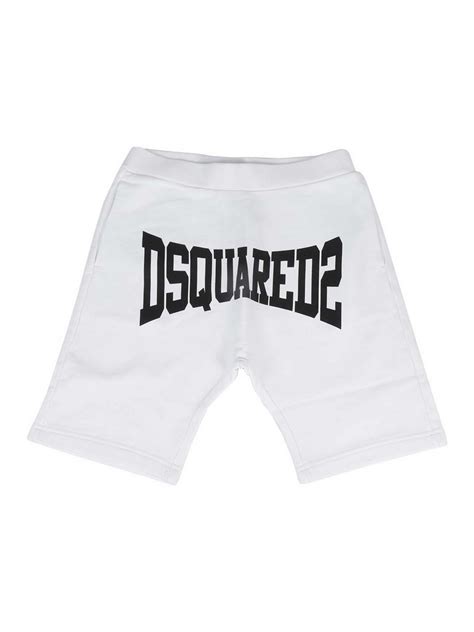 Trousers Shorts Dsquared2 Logo Printed Bermuda Shorts
