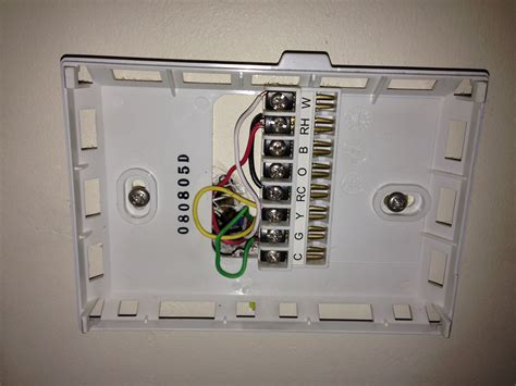 If the wires aren't standard colors, use loops of masking tape to create temporary. American Standard Thermostat Wiring Diagram - Wiring Diagram Networks