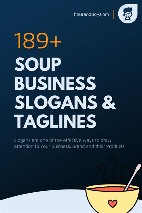 Catchy Soup Business Slogans And Taglines Business Slogans
