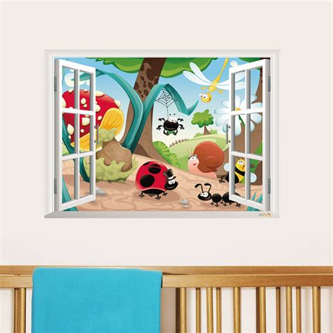 Cute Cartoon Bug Life Home Decor Child Wall Sticker For