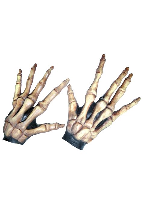 Halloween Realistic Life Size Skeleton Hands Plastic Fake Human Hand