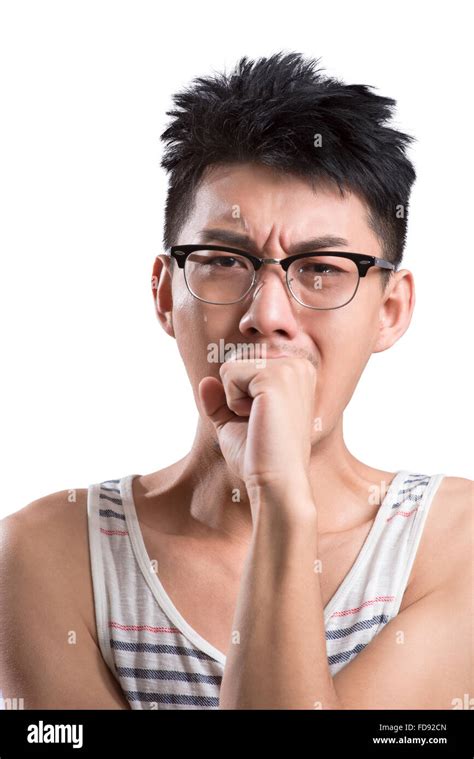 Portrait Of Young Man Crying Stock Photo Alamy