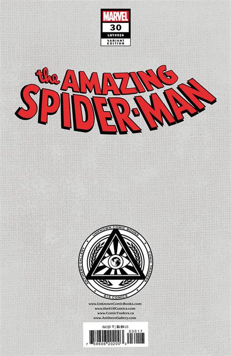 Amazing Spider Man 30 Unknown Comics Kaare Andrews Exclusive Virgin V