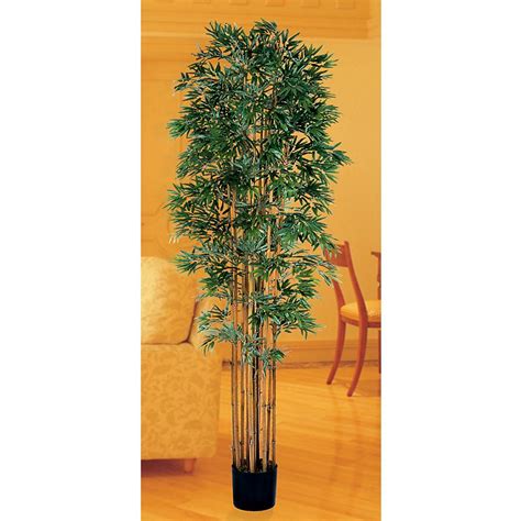 Nearly Natural 7 Bamboo Japonica Silk Tree Artificial Trees Silk Trees