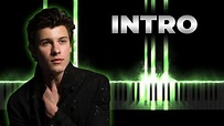 Shawn Mendes - Intro (Wonder) | Piano Instrumental Karaoke Cover - YouTube