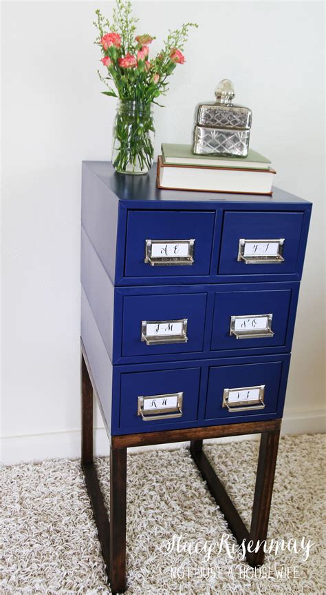 Card Catalog Side Table Diy Furniture Projects Decor